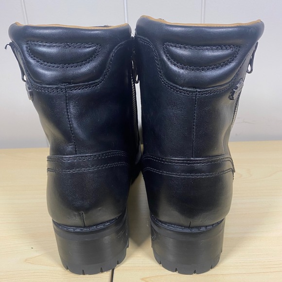 NEW Harley Davidson Black Leather Motorcycle Riding Boots Mens 10 /EU 43 - Picture 6 of 10
